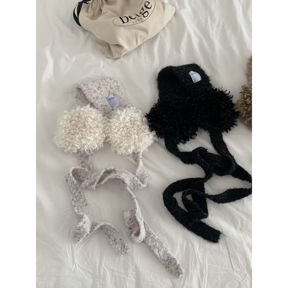 MiaoMiao Korea 糖豆色可愛羊絨毛耳罩🍬 秋冬 東大門 正韓代購-細節圖7