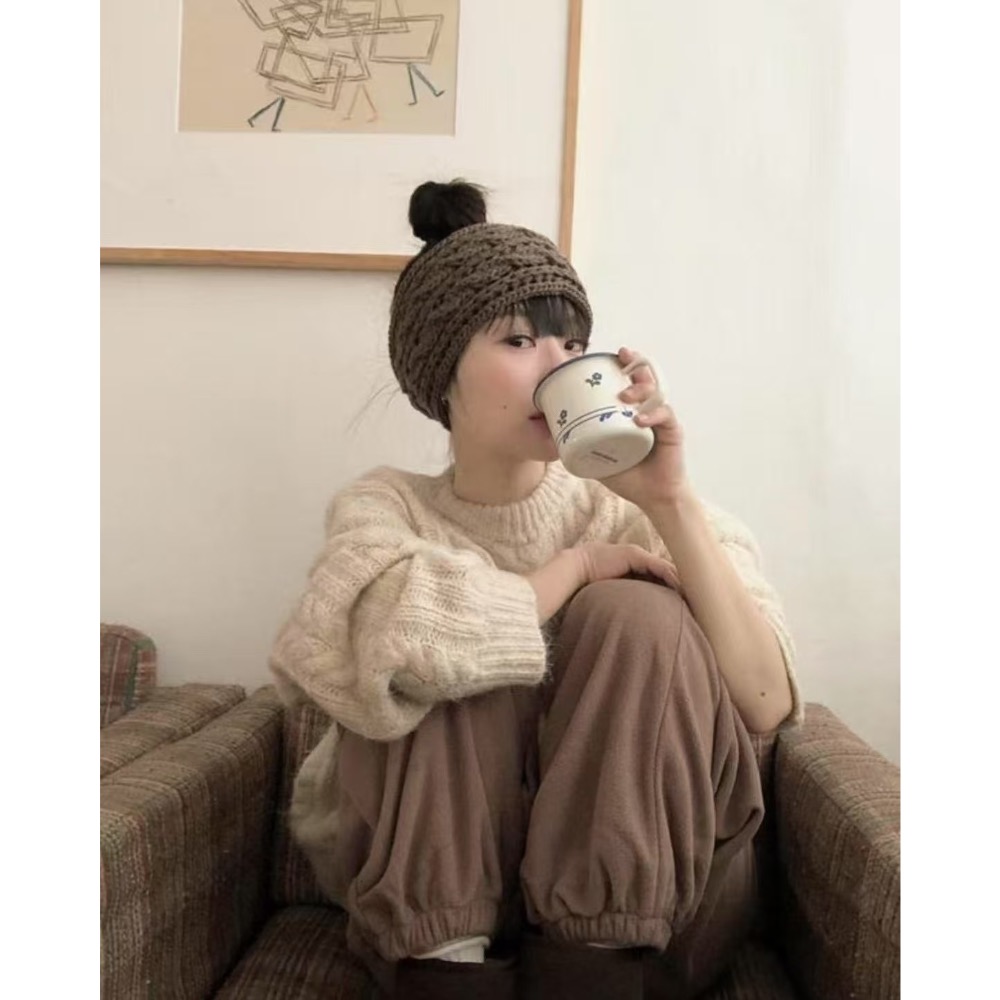 MiaoMiao Korea 東大門檔口姐姐都在戴🎀 寬版蝴蝶結針織髮帶 秋冬 東大門 正韓代購-細節圖5