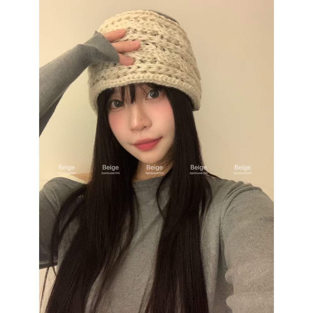 MiaoMiao Korea 東大門檔口姐姐都在戴🎀 寬版蝴蝶結針織髮帶 秋冬 東大門 正韓代購-細節圖9