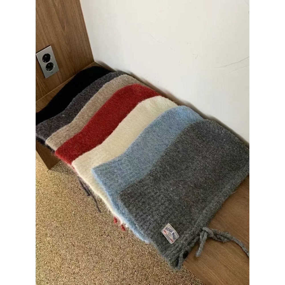 MiaoMiao Korea 🌟韓星都在戴🌟 巴拉克拉法帽 羊絨圍巾帽 秋冬 東大門 正韓代購-細節圖4