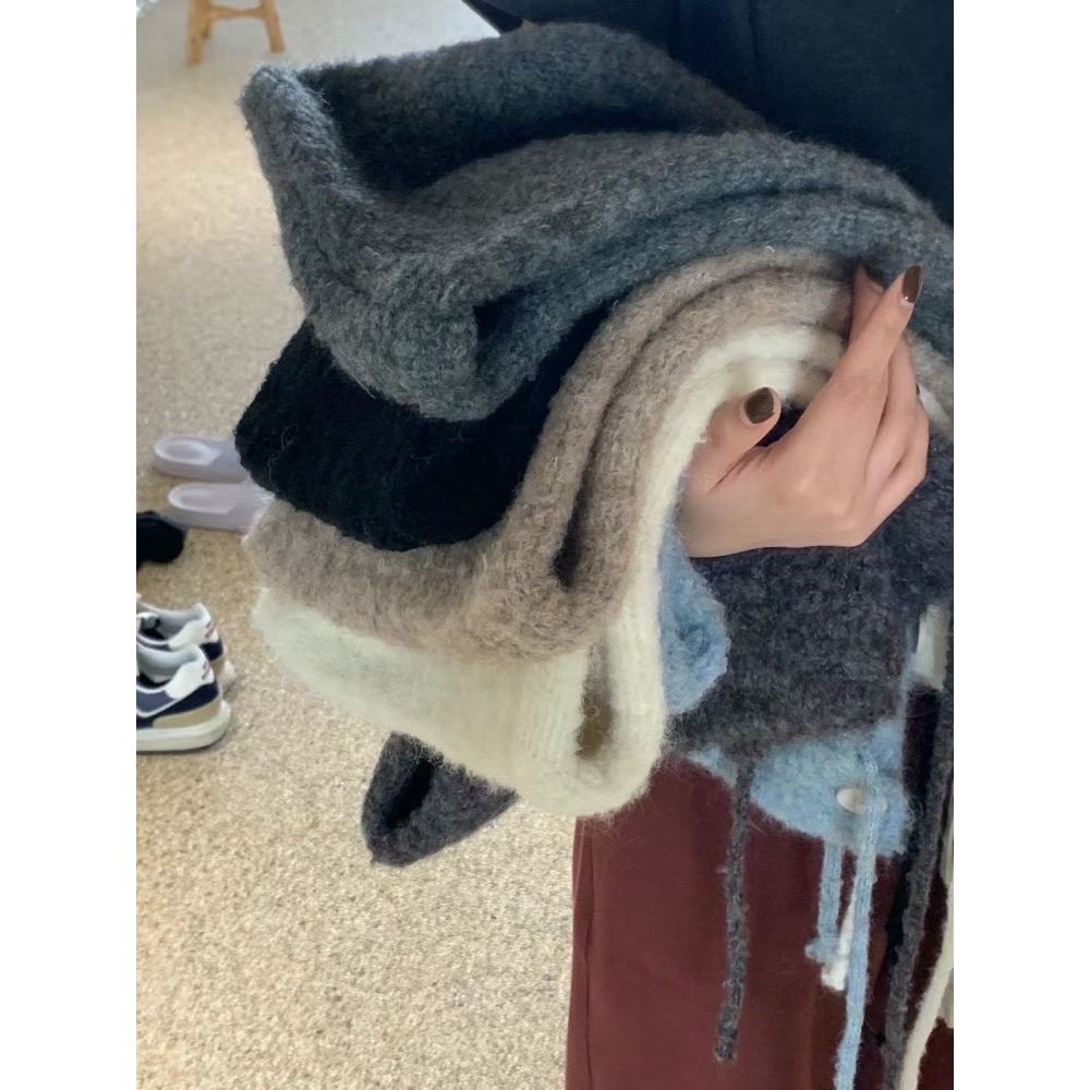 MiaoMiao Korea 🌟韓星都在戴🌟 巴拉克拉法帽 羊絨圍巾帽 秋冬 東大門 正韓代購-細節圖6