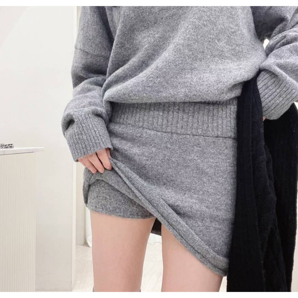 MiaoMiao Korea 針織套裝 針織上衣+針織褲裙 秋冬 東大門 正韓代購-細節圖6