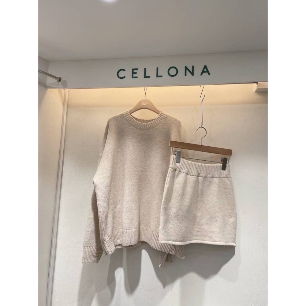 【現+預】MiaoMiao Korea 針織套裝 針織上衣+針織褲裙 秋冬 東大門 正韓代購-規格圖11