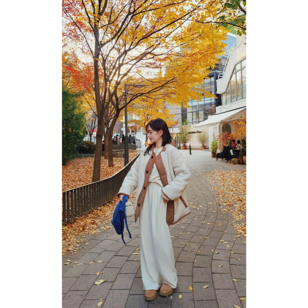 MiaoMiao Korea 費爾島羊羔毛鋪棉雙面大衣 Copiner 漂亮歐膩 秋冬 東大門 正韓代購-細節圖6