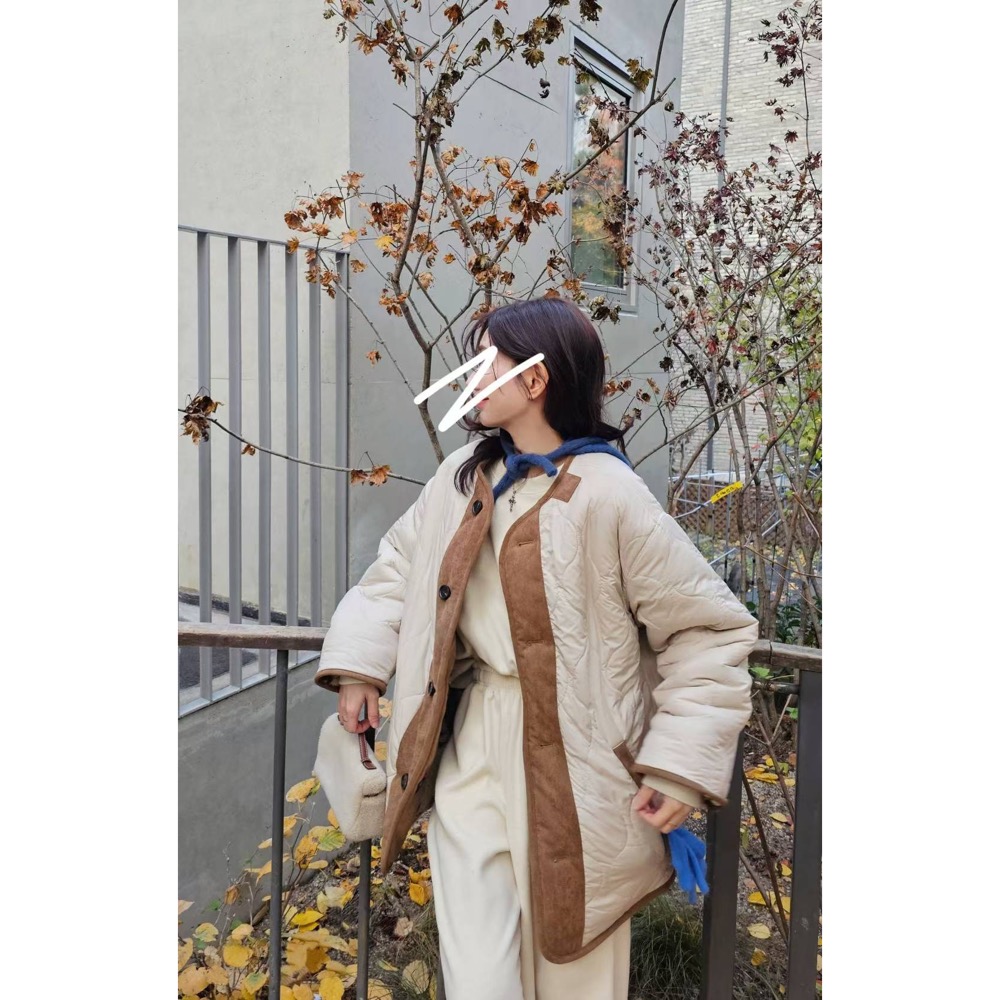 MiaoMiao Korea 費爾島羊羔毛鋪棉雙面大衣 Copiner 漂亮歐膩 秋冬 東大門 正韓代購-細節圖7