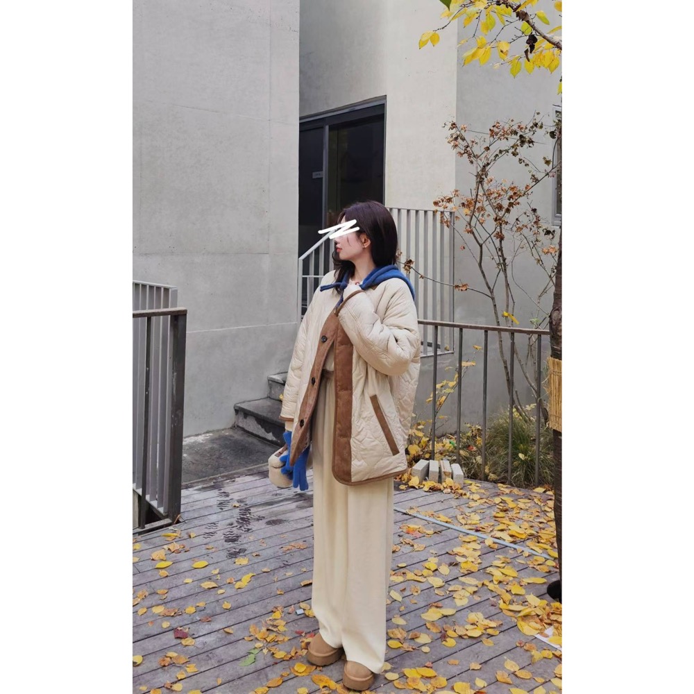 MiaoMiao Korea 費爾島羊羔毛鋪棉雙面大衣 Copiner 漂亮歐膩 秋冬 東大門 正韓代購-細節圖8