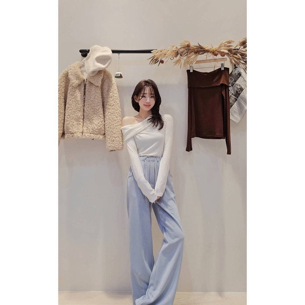 MiaoMiao Korea 休閒長腿加絨燈芯絨褲 Copiner 漂亮歐膩 秋冬 東大門 正韓代購-細節圖5