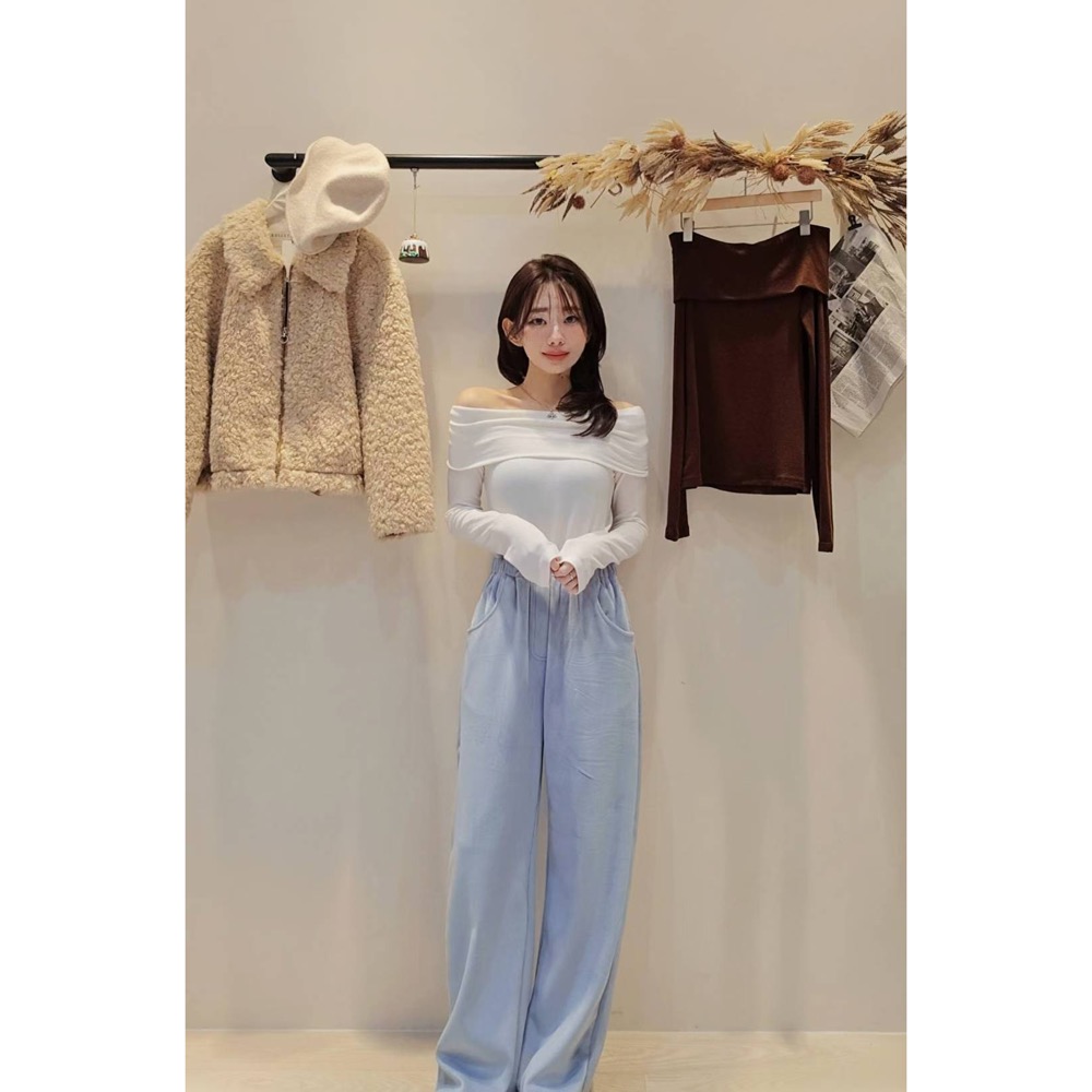 MiaoMiao Korea 休閒長腿加絨燈芯絨褲 Copiner 漂亮歐膩 秋冬 東大門 正韓代購-細節圖6