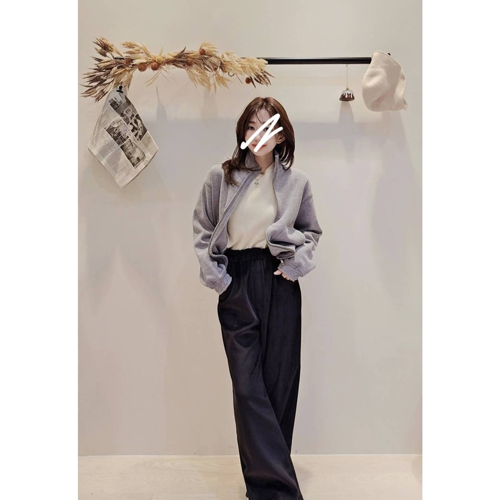 MiaoMiao Korea 休閒長腿加絨燈芯絨褲 Copiner 漂亮歐膩 秋冬 東大門 正韓代購-細節圖8