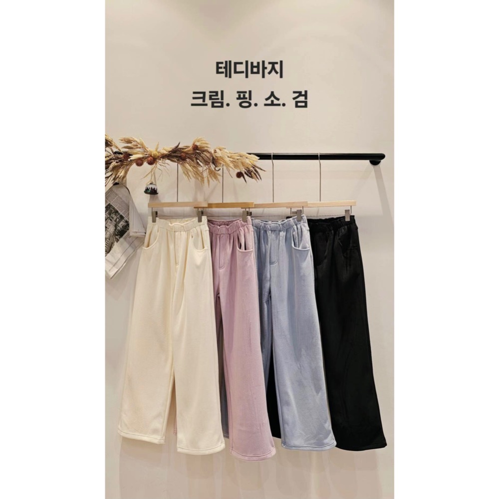 MiaoMiao Korea 休閒長腿加絨燈芯絨褲 Copiner 漂亮歐膩 秋冬 東大門 正韓代購-細節圖9