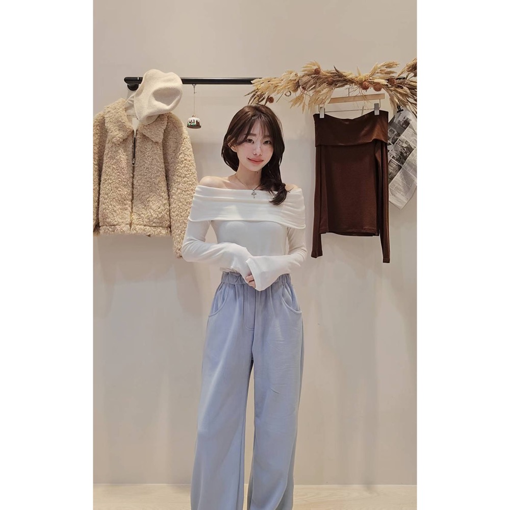 MiaoMiao Korea 休閒長腿加絨燈芯絨褲 Copiner 漂亮歐膩 秋冬 東大門 正韓代購-規格圖11