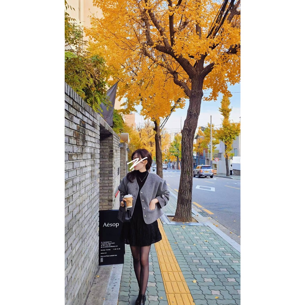 MiaoMiao Korea 經典混羊毛短外套 Copiner 漂亮歐膩 秋冬 東大門 正韓代購-細節圖8