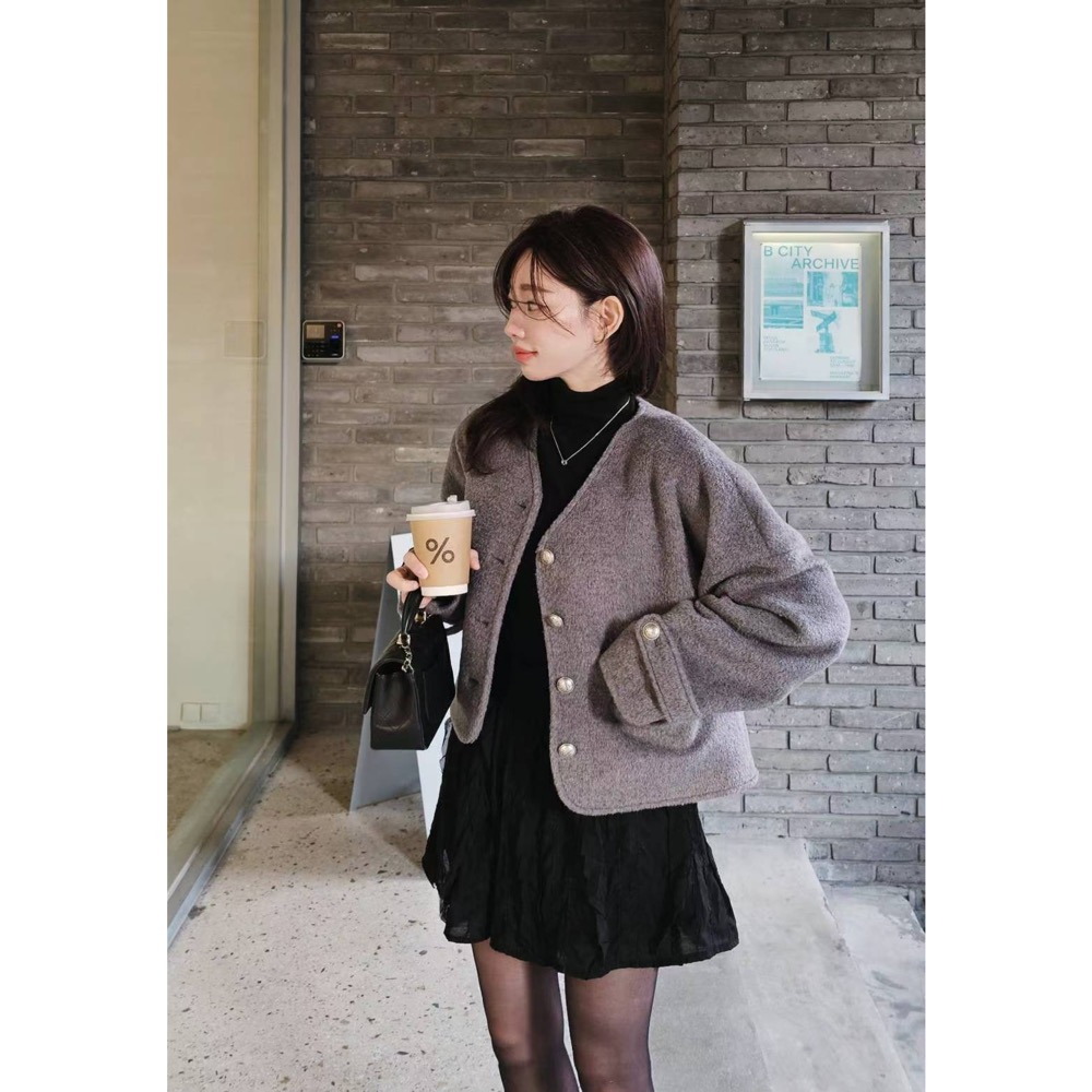 MiaoMiao Korea 經典混羊毛短外套 Copiner 漂亮歐膩 秋冬 東大門 正韓代購-規格圖11