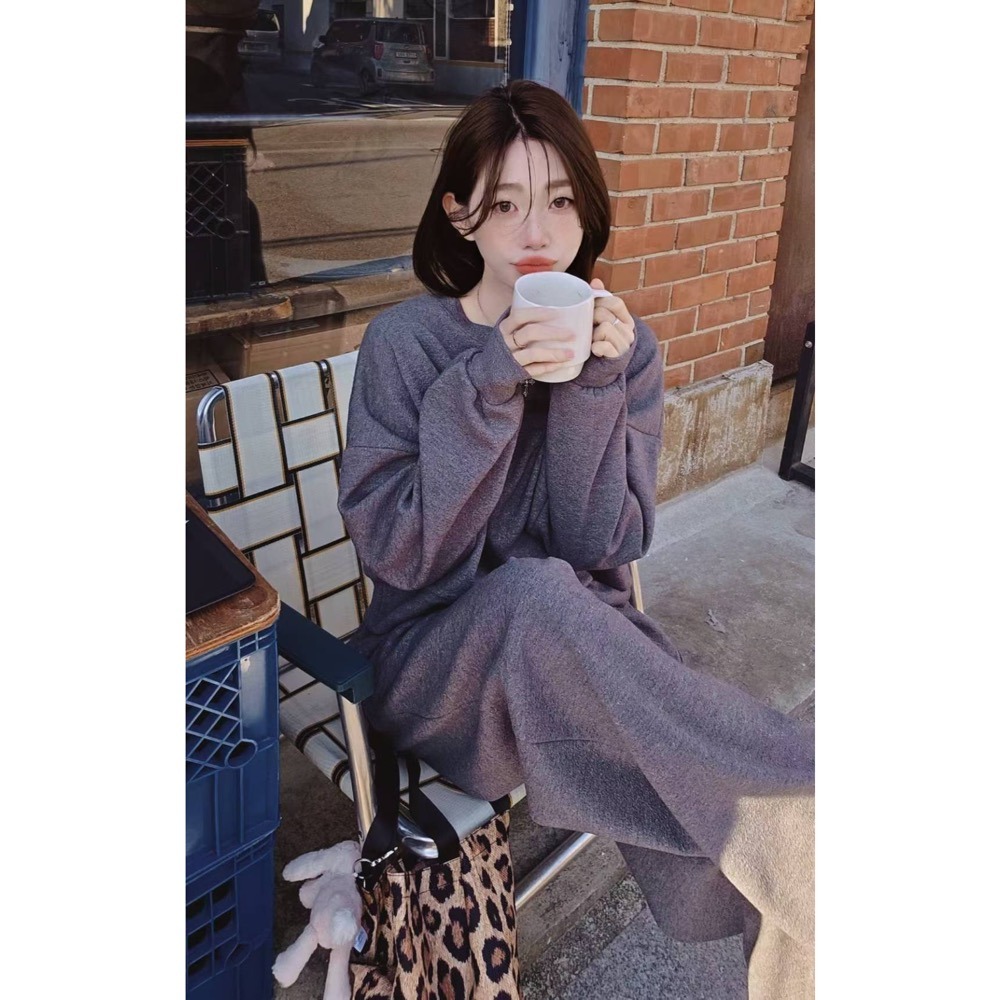 MiaoMiao Korea 磨毛休閒鬆弛感套裝 上衣+長褲 Copiner 漂亮歐膩 秋冬 東大門 正韓代購-細節圖9