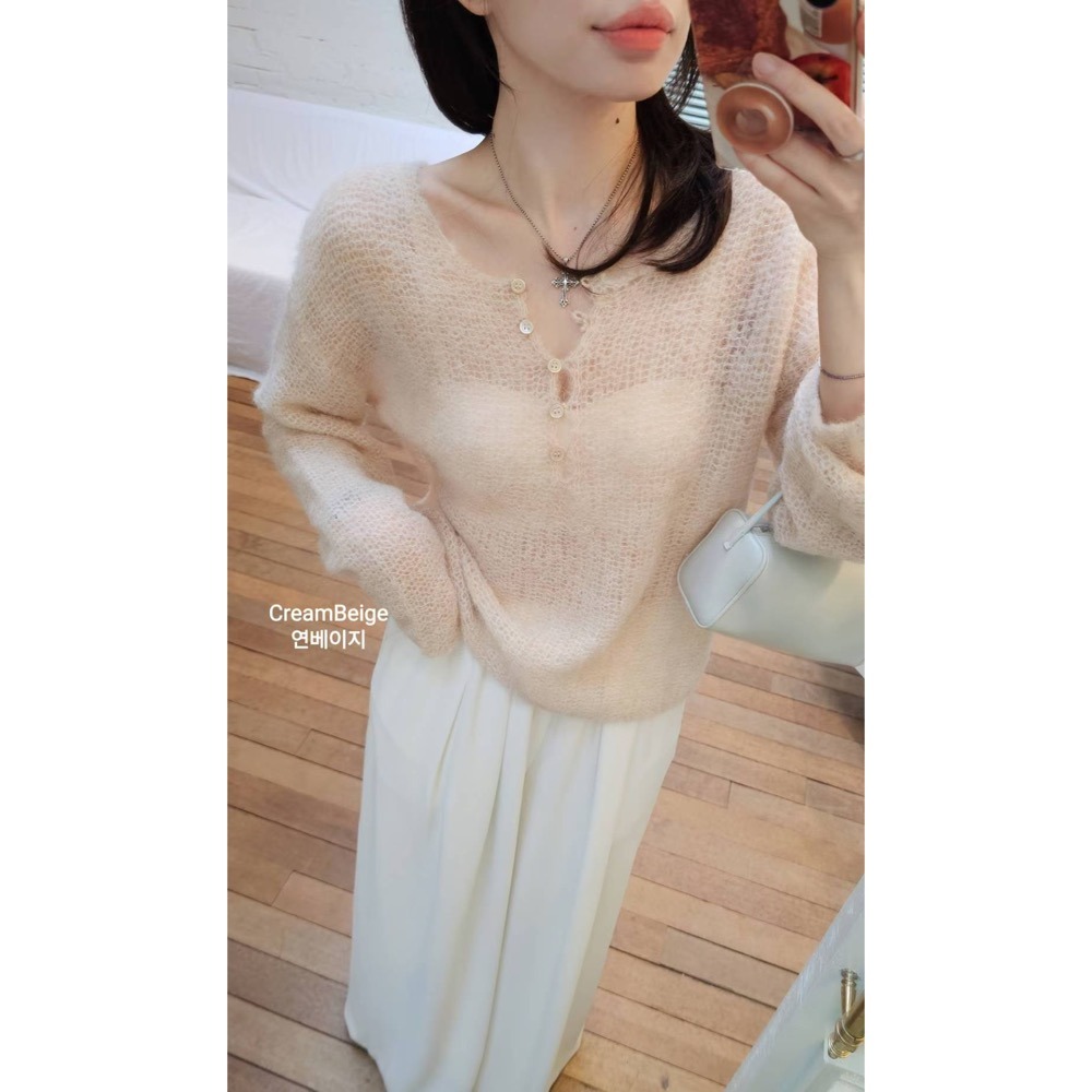 MiaoMiao Korea 溫柔到心坎的羊駝毛毛衣 Copiner 漂亮歐膩 秋冬 東大門 正韓代購-細節圖2