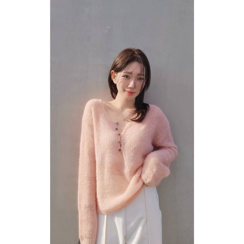 MiaoMiao Korea 溫柔到心坎的羊駝毛毛衣 Copiner 漂亮歐膩 秋冬 東大門 正韓代購-細節圖6