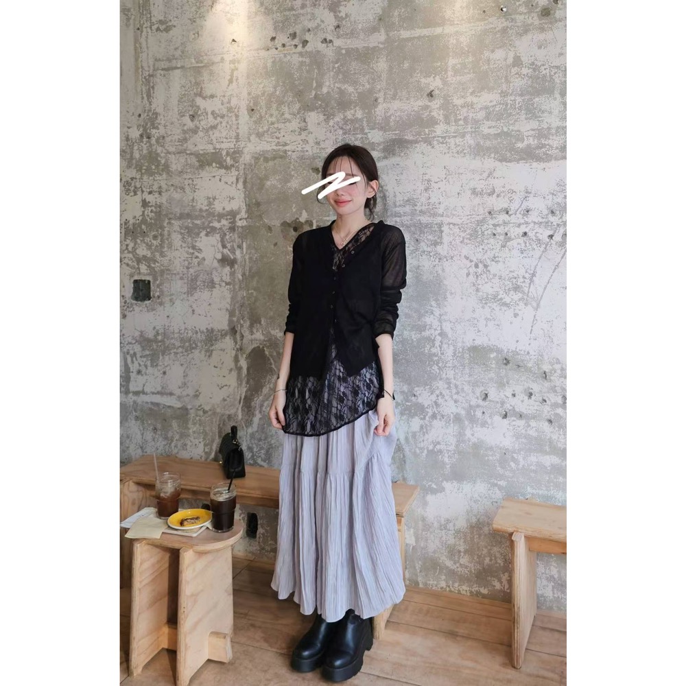 MiaoMiao Korea 搭配好物V領蕾絲長背心 Copiner 漂亮歐膩 秋季 東大門 正韓代購-細節圖7