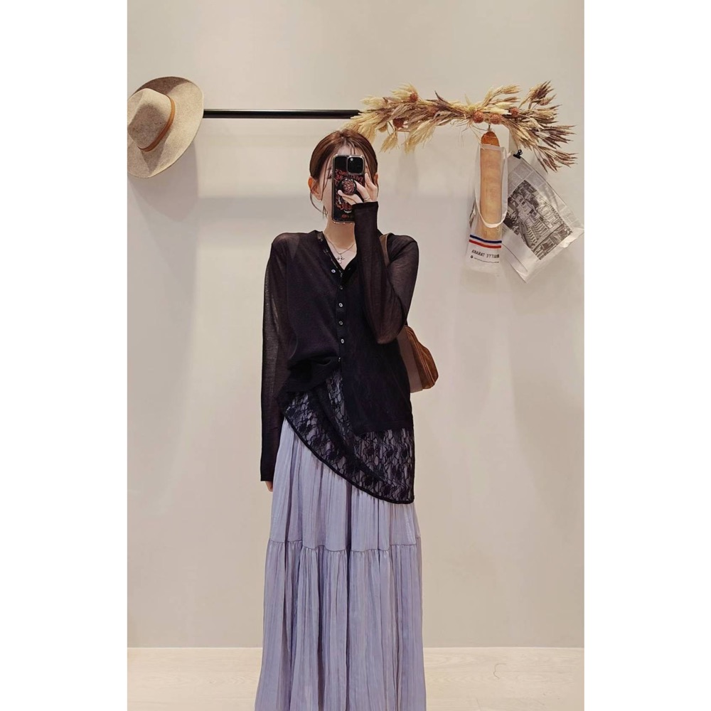 MiaoMiao Korea 搭配好物V領蕾絲長背心 Copiner 漂亮歐膩 秋季 東大門 正韓代購-細節圖8