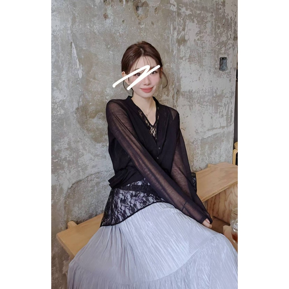 MiaoMiao Korea 搭配好物V領蕾絲長背心 Copiner 漂亮歐膩 秋季 東大門 正韓代購-細節圖10