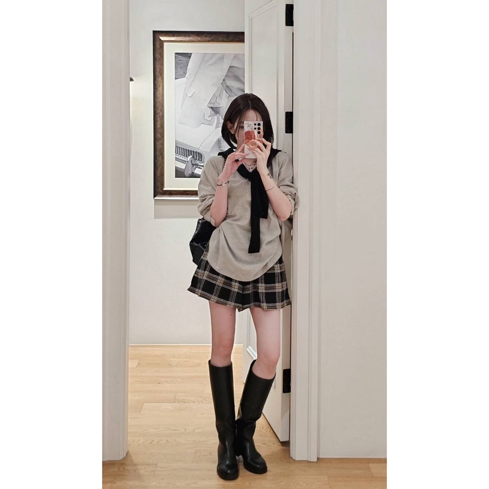 MiaoMiao Korea 英倫風小褲裙 Copiner 漂亮歐膩 秋冬 東大門 正韓代購-細節圖7