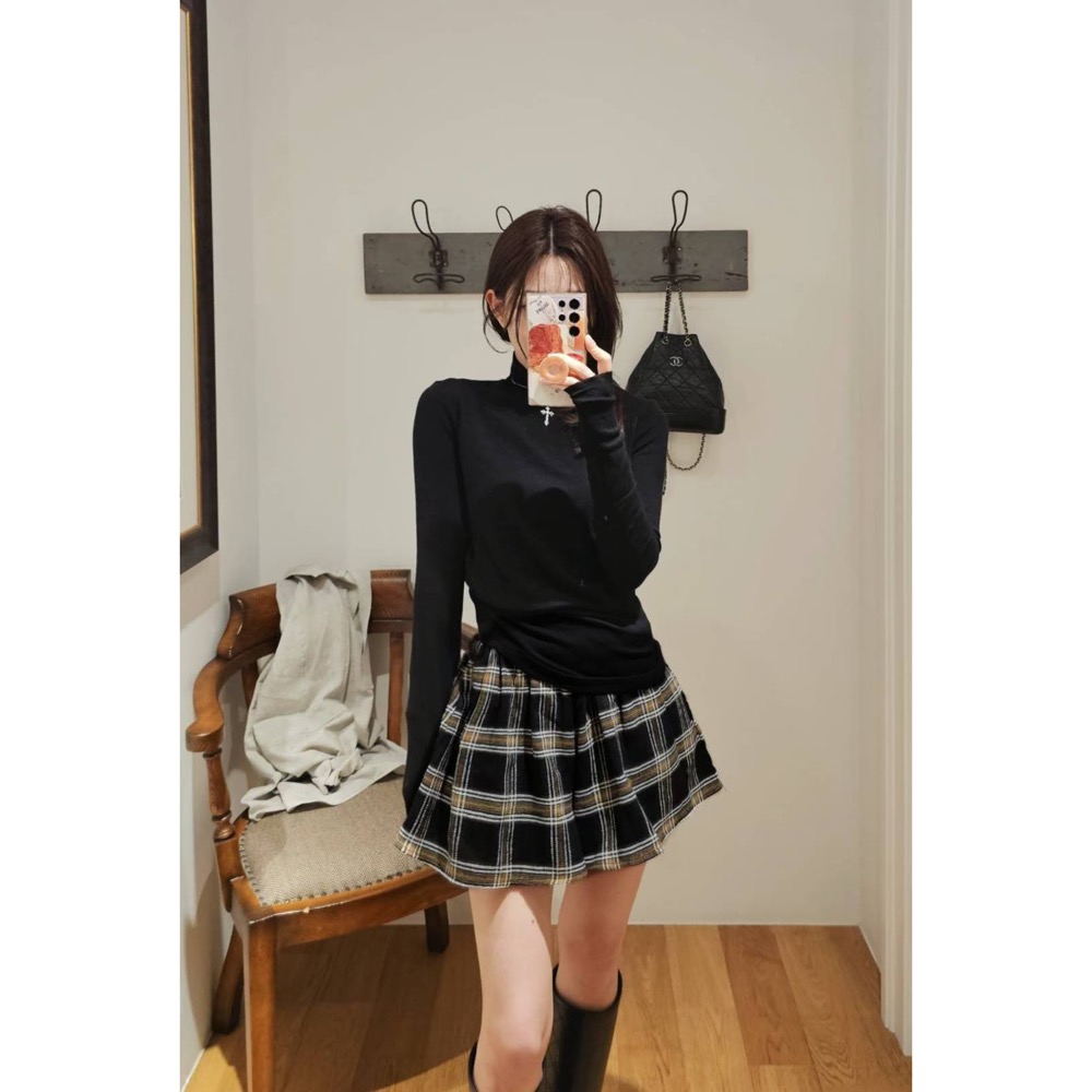 MiaoMiao Korea 英倫風小褲裙 Copiner 漂亮歐膩 秋冬 東大門 正韓代購-細節圖8