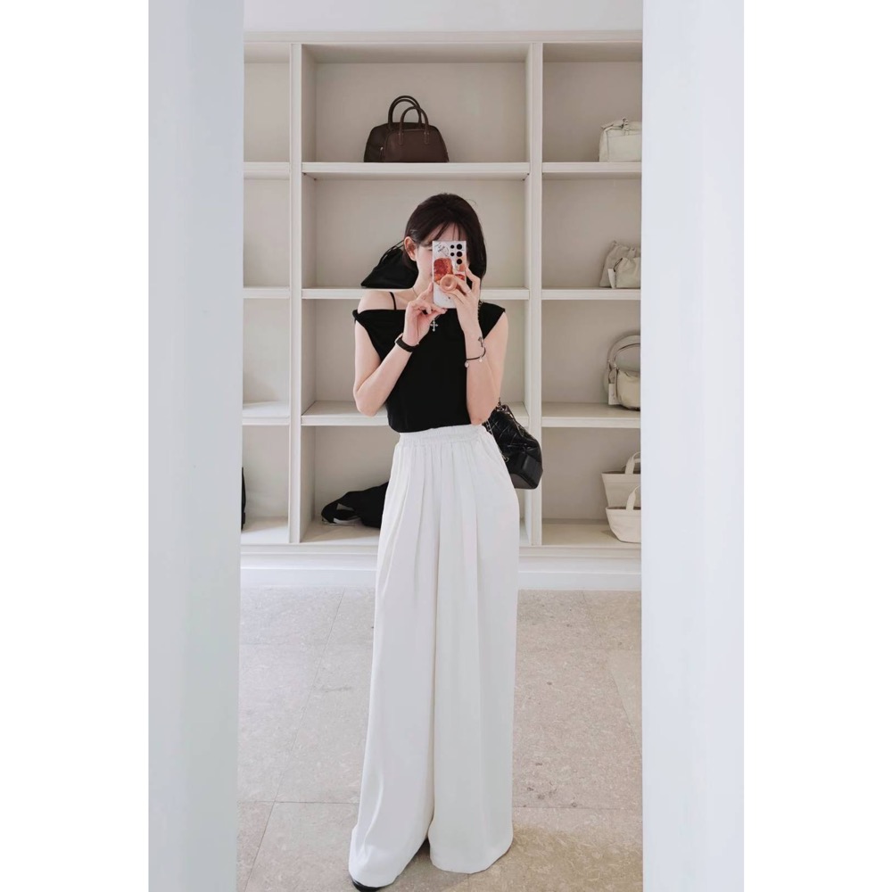 MiaoMiao Korea 升級版‼️ 法式鬆弛感闊腿西褲 Copiner 漂亮歐膩 秋季 東大門 正韓代購-細節圖2