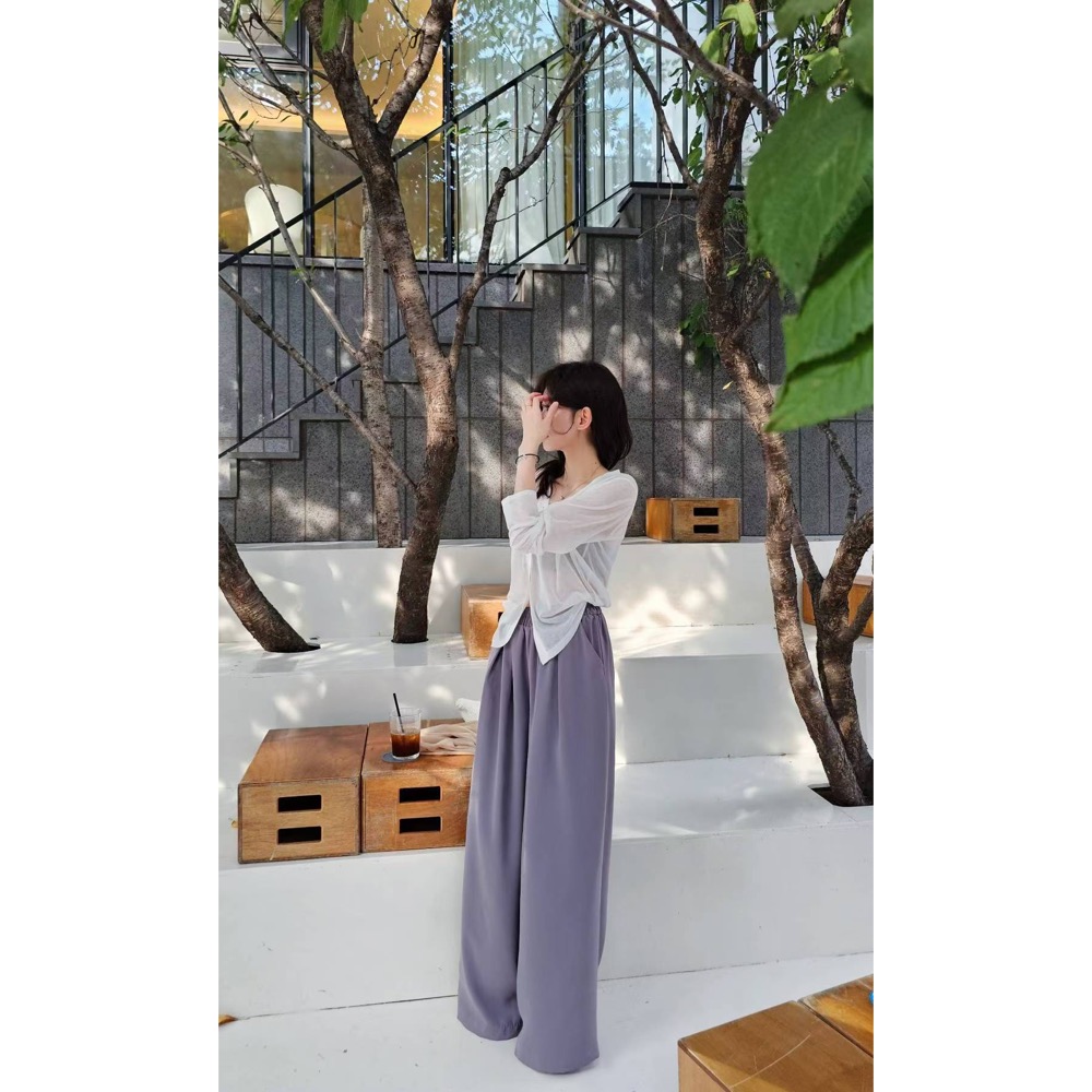 MiaoMiao Korea 升級版‼️ 法式鬆弛感闊腿西褲 Copiner 漂亮歐膩 秋季 東大門 正韓代購-細節圖7