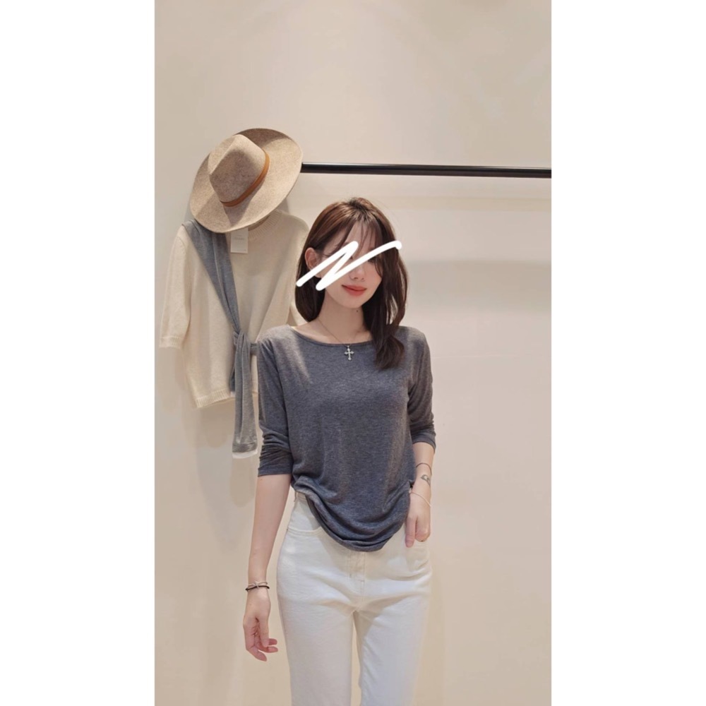 MiaoMiao Korea 萬能基礎天絲羊毛T Copiner 漂亮歐膩 秋季 東大門 正韓代購-細節圖4