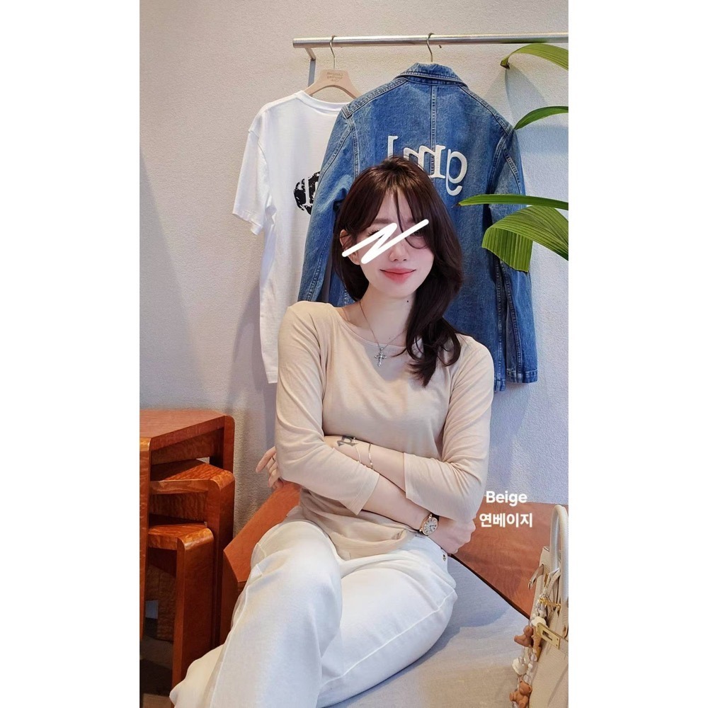 MiaoMiao Korea 萬能基礎天絲羊毛T Copiner 漂亮歐膩 秋季 東大門 正韓代購-細節圖7