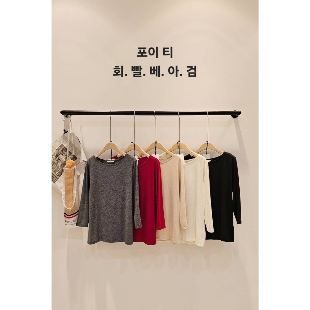 MiaoMiao Korea 萬能基礎天絲羊毛T Copiner 漂亮歐膩 秋季 東大門 正韓代購-細節圖11