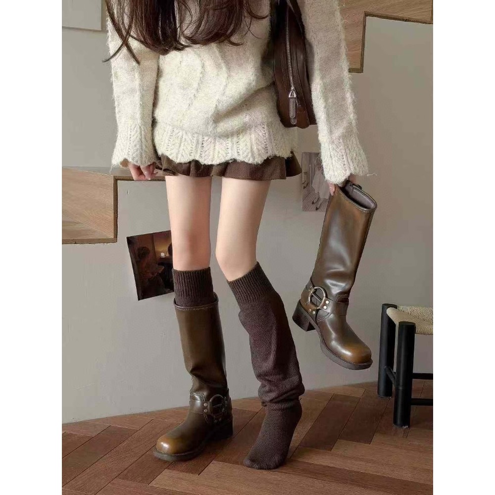 MiaoMiao Korea 少女感堆堆連腳襪套💕 秋冬 東大門 正韓代購-細節圖6