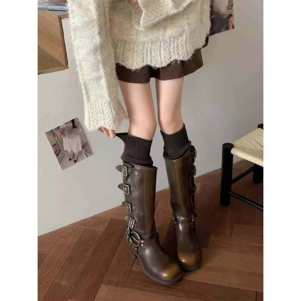 【現貨】MiaoMiao Korea 少女感堆堆連腳襪套💕 秋冬 東大門 正韓代購-細節圖3
