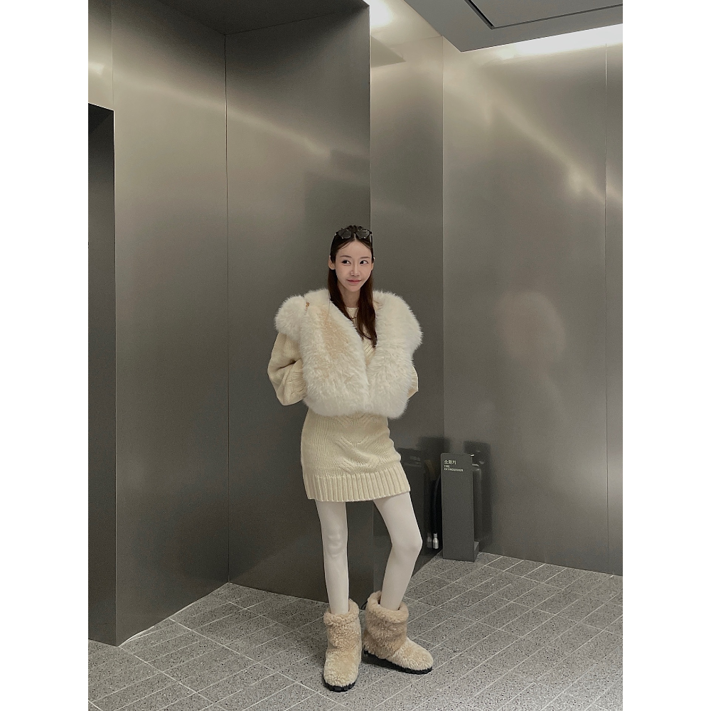 MiaoMiao Korea 千金感毛絨絨背心外套 Mienne 米妮歐膩 秋冬 東大門 正韓代購-細節圖2