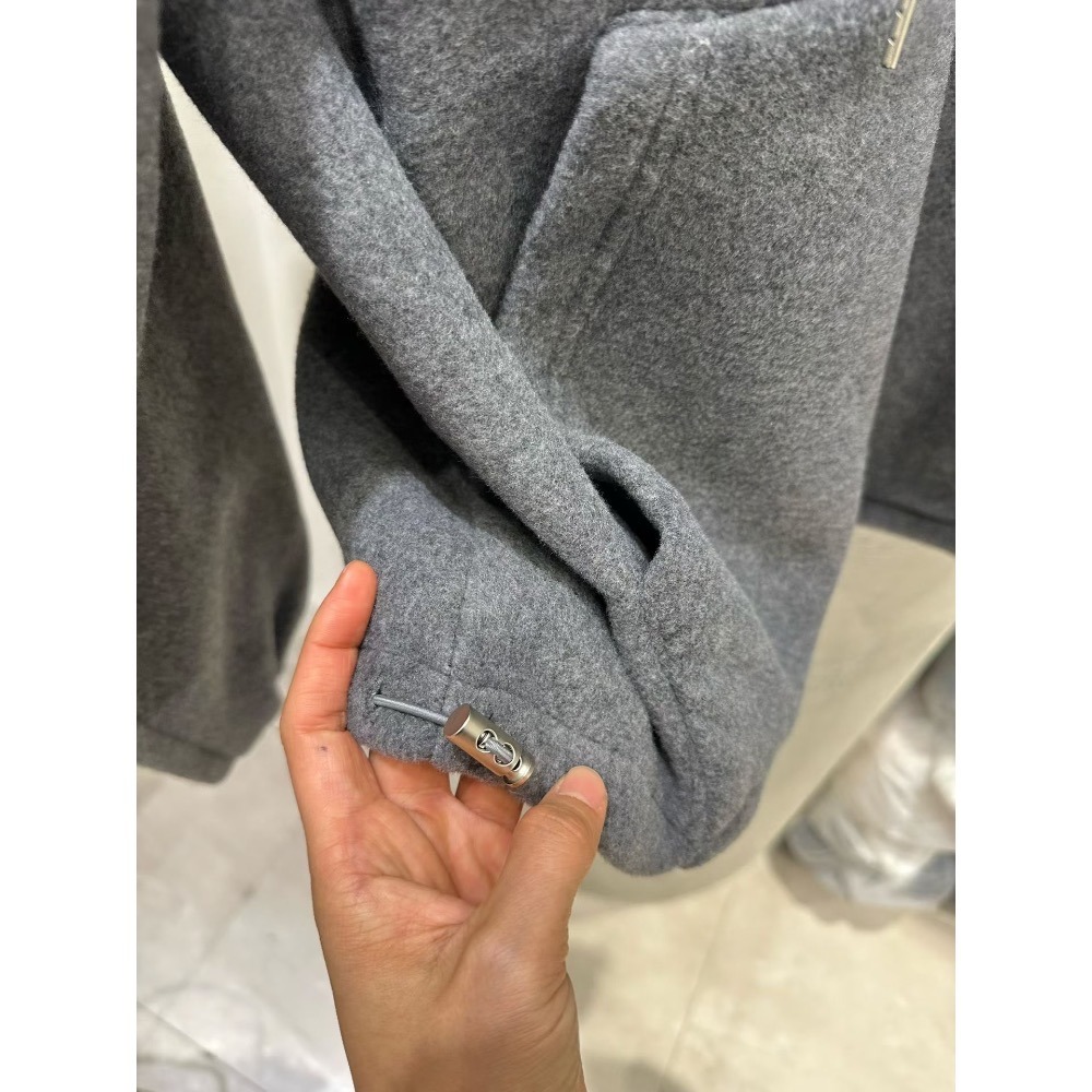 MiaoMiao Korea 復古休閒 雙條紋立領半拉鏈磨毛上衣 秋冬 東大門 正韓代購-細節圖11