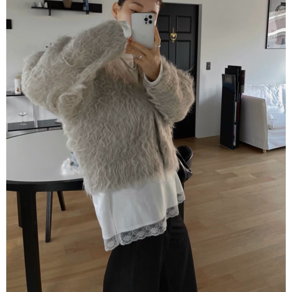 MiaoMiao Korea 內搭疊穿神伴侶💖 蕾絲下擺長袖T恤 秋冬 東大門 正韓代購-細節圖3