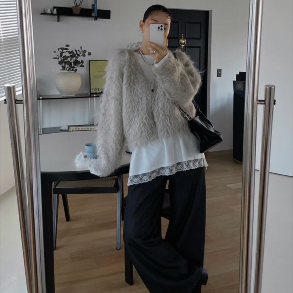 MiaoMiao Korea 內搭疊穿神伴侶💖 蕾絲下擺長袖T恤 秋冬 東大門 正韓代購-細節圖6