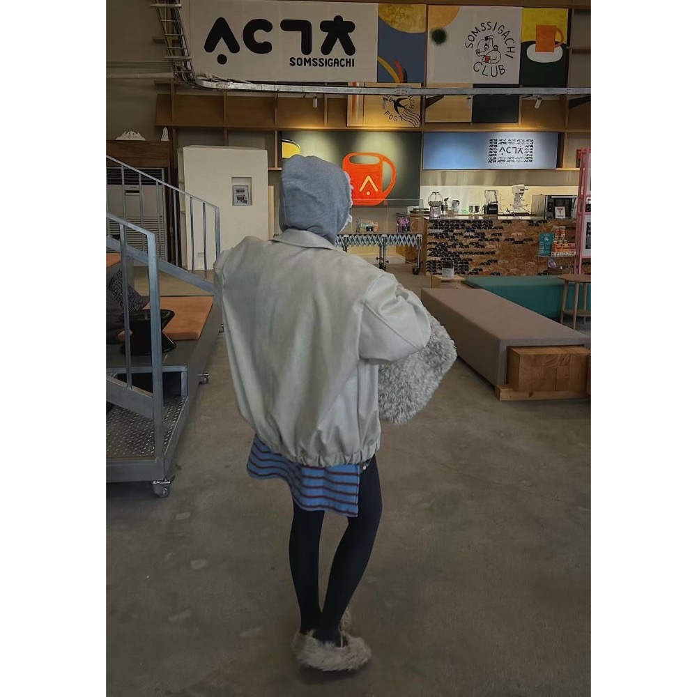 MiaoMiao Korea 抗寒保暖首選🏆 厚實絨毛皮格外套 冬季 東大門 正韓代購-細節圖10