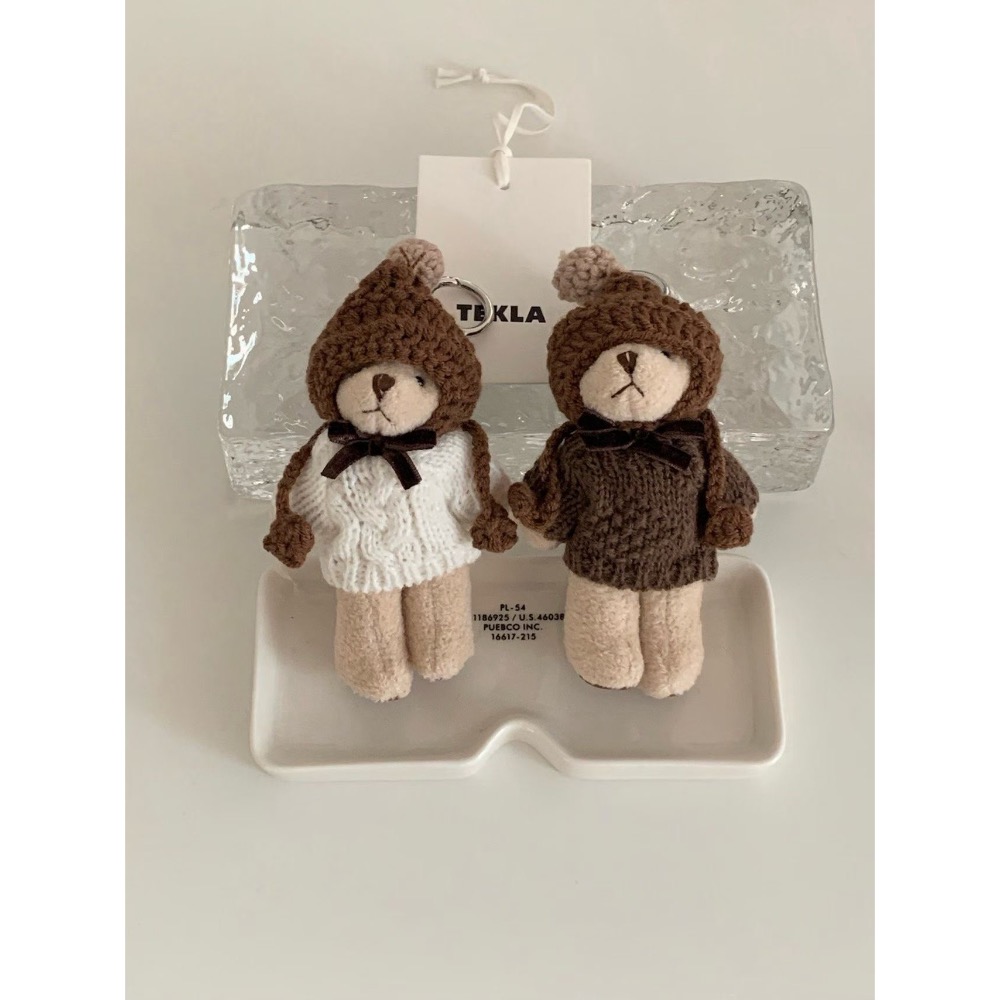 MiaoMiao Korea 療癒系針織毛衣小熊吊飾🧸 秋冬 東大門 正韓代購-細節圖6