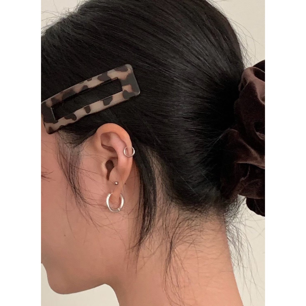 MiaoMiao Korea 清冷小姐姐必備🤎 復古琥珀髮夾（單枚）  秋冬 東大門 正韓代購-細節圖6