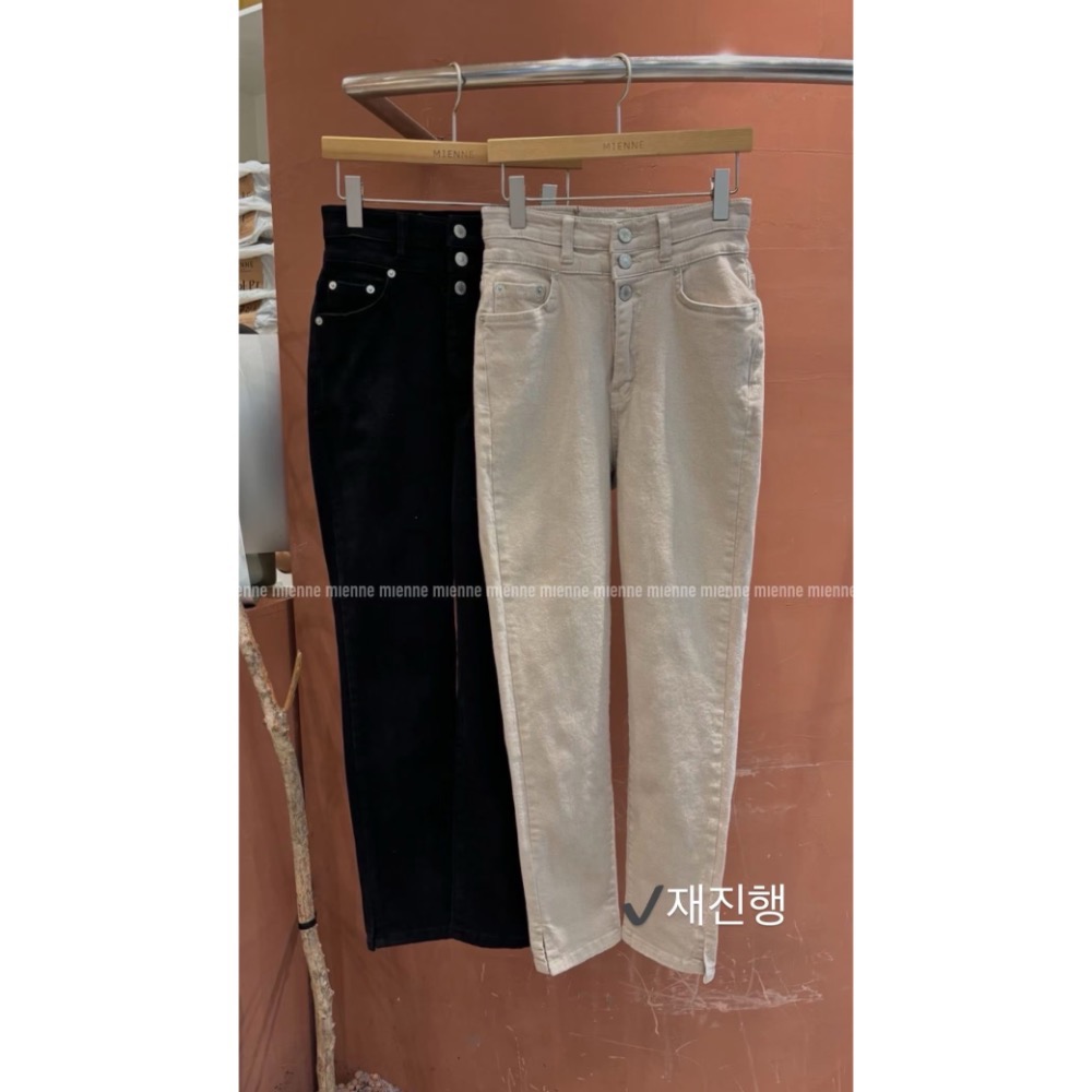 MiaoMiao Korea 高腰三排釦休閒褲 Mienne 米妮歐膩 秋冬 東大門 正韓代購-細節圖11