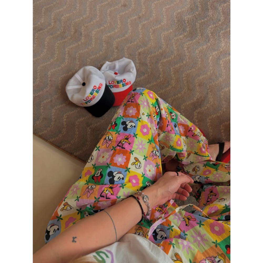 MiaoMiao Korea 居家休閒 米妮/小鹿斑比印花T恤 縮口休閒褲 春夏 東大門 正韓代購-細節圖5