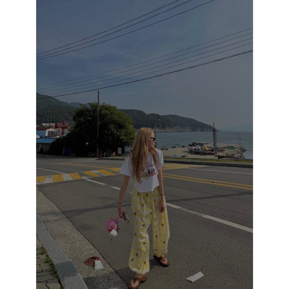 MiaoMiao Korea 居家休閒 米妮/小鹿斑比印花T恤 縮口休閒褲 春夏 東大門 正韓代購-細節圖9