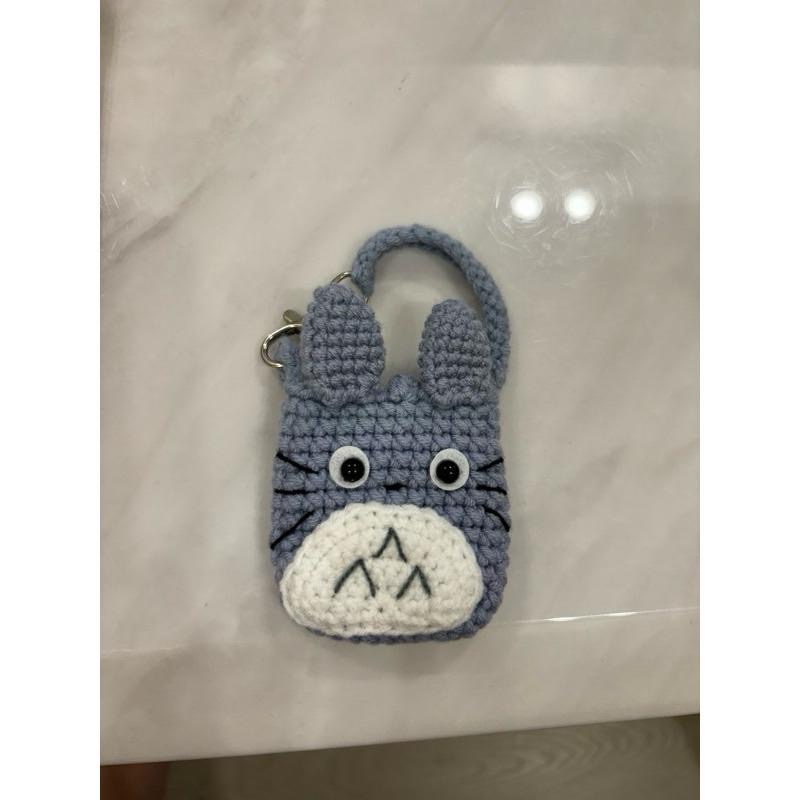 Jojo愛編織 客製 耳機小提袋 毛線編織AirPods保護套★米妮 ★毛線耳機包 掛式小包包  耳機包 耳機納袋-細節圖3