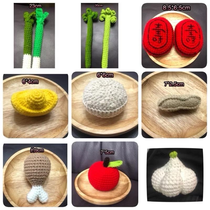 Jojo愛編織 簡約迷你版 抓週10件組 抓周道具 抓周用品 週歲派對 毛線編織 抓周編織 抓週道具-細節圖9