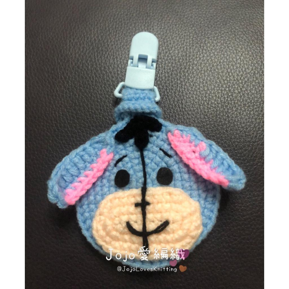 ★純手工 毛線編織 ★屹耳 維尼 毛線平安符袋/ 手作毛線 平安符夾 護身符袋/香火袋 平安符手作-細節圖3