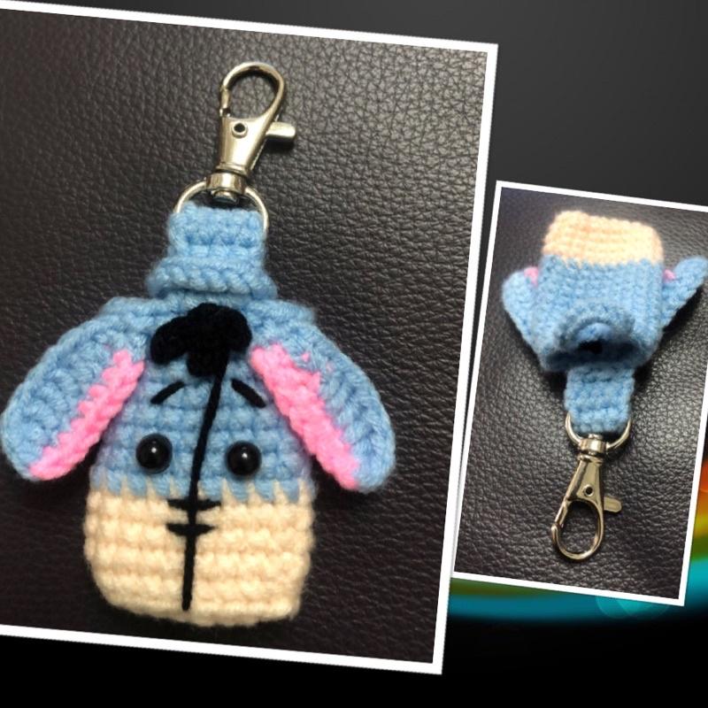 Jojo愛編織 毛線編織 磁卡套 手作針織 毛線手作 屹耳 大樓感應卡套  鑰匙套卡套-細節圖2