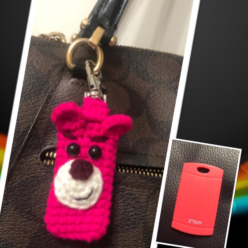 Jojo愛編織 毛線編織 磁卡套 手作針織 毛線手作 屹耳 大樓感應卡套  鑰匙套卡套-細節圖6