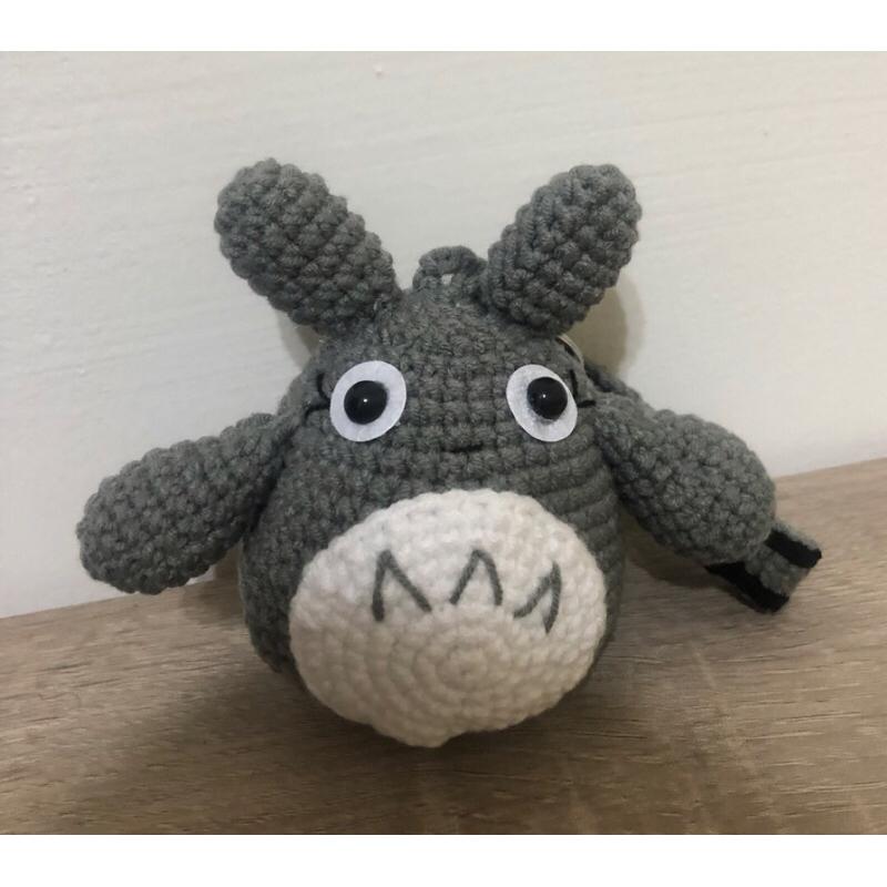 屹耳鑰匙掛飾 純手工 毛線編織 屹耳娃娃 編織娃娃 龍貓娃娃 毛線娃娃-細節圖4