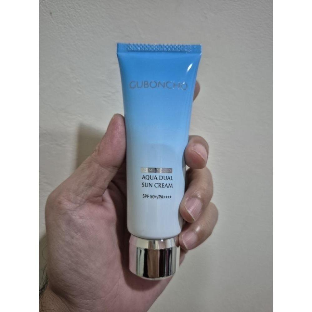 正品 現貨 九本草 GUBONCHO 雙效水潤透氣防曬霜 Aqua Dual Sun Cream 全新-細節圖2