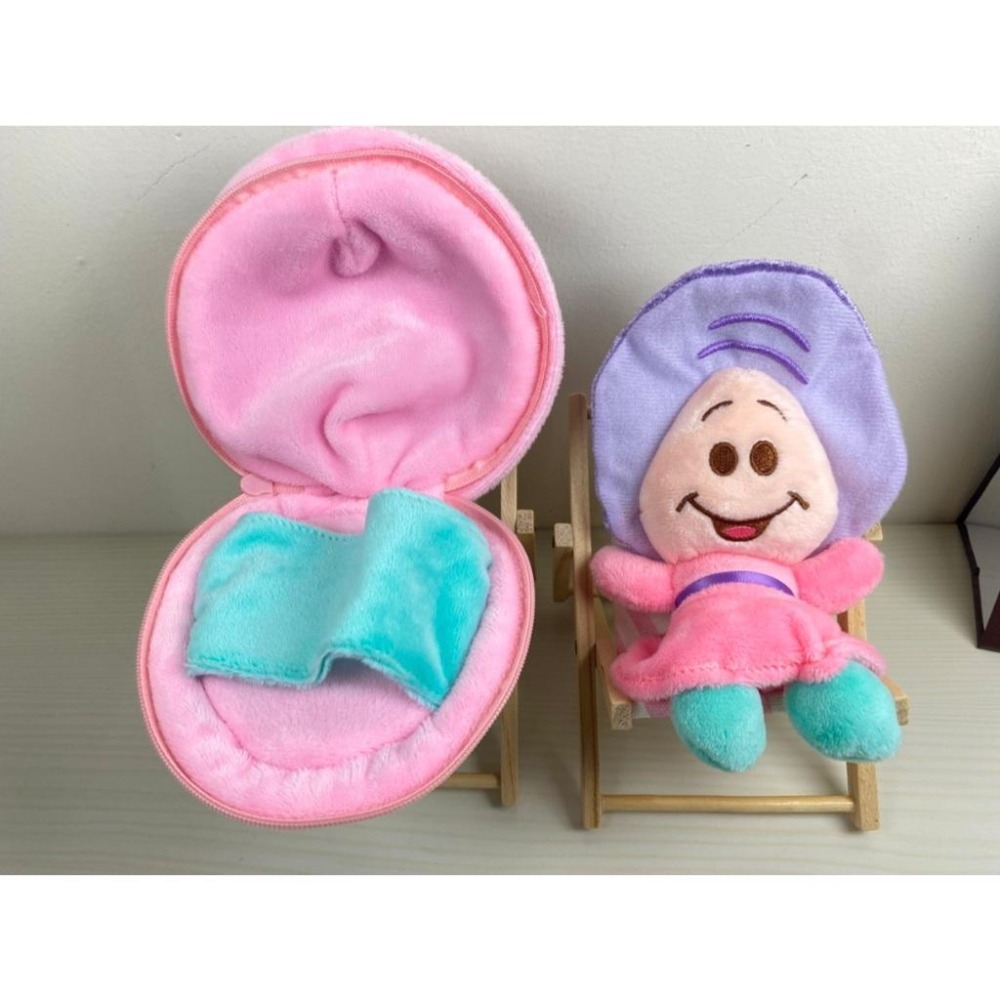 迪士尼 5吋牡蠣寶寶貝殼款 寶寶與貝殼可分離 貝殼有拉鍊閉合-細節圖2